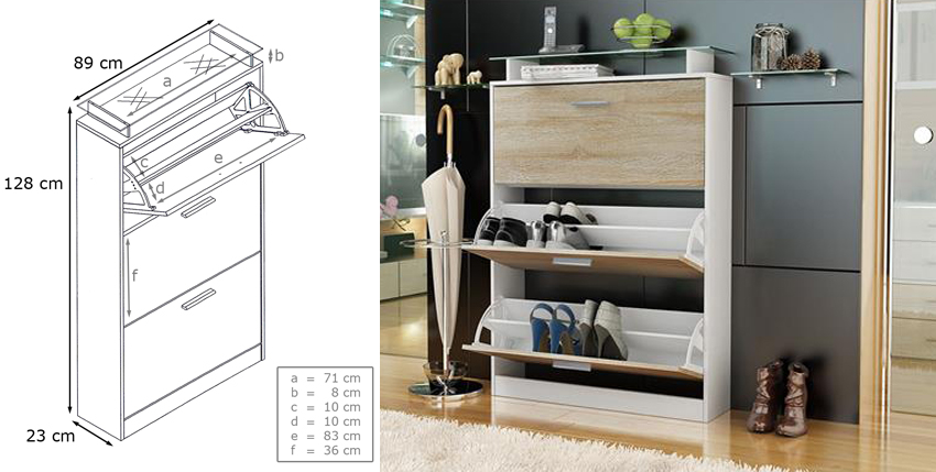 qualité prix du meuble à chaussures